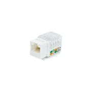 Модуль розеточный СегментЛАН Cat5e UTP, Keystone, белый, прозрачн. крышка, 90 градусов