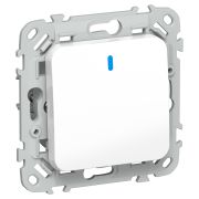 FLITE Выключатель 1-клавишный проходной с индикацией 10А ВС61-1-1-ФлБ белый IEK