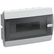 Корпус пластиковый встраиваемый на 12 модулей ЩРВ-П-12 IP41 UNION Compact черная прозрачная дверь