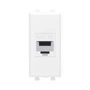 Avanti Компьютерная розетка RJ-45 без шторки      модульная кат.5е экранированная Белое облако 1    модуль