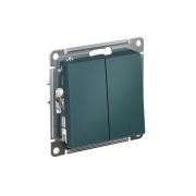 ATLASDESIGN 2-клавишный переключатель, перекрестный, 2 x сх. 7, 10АХ, механизм, ИЗУМРУД