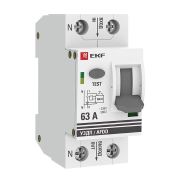 Устройство защиты от дугового пробоя (УЗДП) 1P+N  63А EKF PROxima