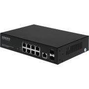 Коммутатор управляемый L2 8 портов RJ45/SFP 10 100 1000 Мб/сPoE 150Вт