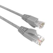 Патч-корд U/UTP Cat 5e ZH 4х2х0,60 Flex 1м серый