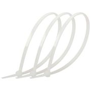 Стяжка кабельная нейлоновая (хомут) 3.6 х 300 мм белая (100 шт/уп) Simple NO-224-192