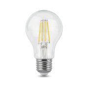 Лампа светодиодная филаментная LED 8 Вт 780 лм 4100К А60 груша нейтральный E27 AC 220В прозрачная колба Black Filament