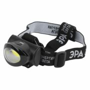 Фонарь налобный светодиодный 5Вт 150Лм IP40 COB 3 режима на батарейках 3xAAA (в комплект не входят) GB-601 черный
