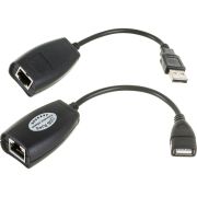 Удлинитель USB по витой паре (8p8c),
