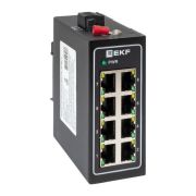 Коммутатор промышленный неуправляемый U-8T, 8 портов 10/100Base-T(X) RJ45, монтаж на динрейку TSX EKF