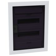 Щит ЩРВ-п-24 белый с черной полупрозрачной дверью IP40 OptiBox PRO