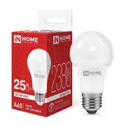 Лампа светодиодная LED-A60-VC 25Вт 230В Е27 4000К 2380Лм IN HOME