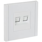 FORTE&PIANO Розетка компьютерная двойная RJ45 кат.5E FP233 белый IEK