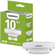 Лампа светодиодная T80 таблетка 10Вт 230В 4000К GX53 GENERICA