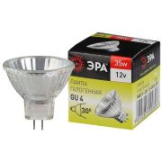 Лампа накаливания галогенная GU4-MR11-35W-12V-30CL(галоген, софит, 35Вт, нейтр, GU4) (10/200/14400)