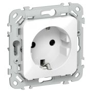 FLITE Розетка с заземлением без защитных шторок 16А РС11-0-ФлБ белый IEK