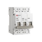 Выключатель автоматический трехполюсный 3P 32А (C) 4.5kA ВА 47-63N M634332C PROXIMA EKF