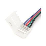 Комплект коннекторов (2 клипсы с проводами) для RGB светодиодной ленты 12В, IP20, подложка 10 мм
