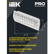 Светильник аварийный ДПА 2105-С централизованного питания 24/220В IP65
