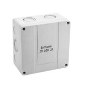 Коробка распределительная Extherm JB-100-GR       140*140*76 мм IP 66, серая, в комплекте с клеммнымрядом 10х10 кв.мм., 76А