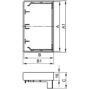 Заглушка для кабель-канала 120х60 торцевая LAN In-liner