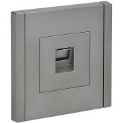 FORTE&PIANO Розетка компьютерная RJ45 кат.5E FP532 сталь IEK
