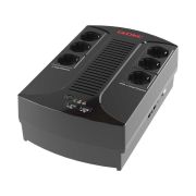 Источник бесперебойного питания line-interactive, Инфо ПДУ (Info PDU), 800 ВА/480 Вт, 1/1, 6xSchuko, USB для зарядки (2), USB + RJ11, 1x8Aч