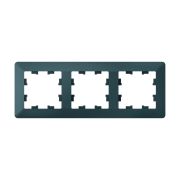 ATLASDESIGN AIR 3-постовая РАМКА, ИЗУМРУД/дымчатый черный