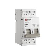 Выключатель автоматический двухполюсный 2P 6 кА (C) 4.5kA ВА 47-63N M634206C PROXIMA EKF