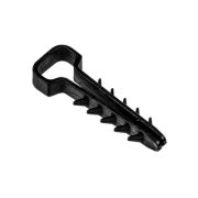 Дюбель-хомут для плоского кабеля черный PCD-F 05x08-45-100BL PA6.6 Jazzway (100 шт/уп) Jazzway