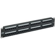 Патч-панель кат. 5е UTP 48 портов Dual IDC слайд лейбл 2U