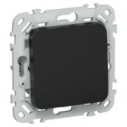 FLITE Выключатель 1-клавишный кнопочный 10А ВС11-2-0-ФлЧ черный IEK
