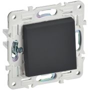 SKANDY Выключатель 1-клавишный проходной 10А SK-V02G графит IEK