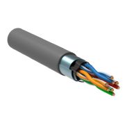 Витая пара F/UTP кат 5E 4х2х0.52 solid LSZH нг(А)-HF серый РФ/Т