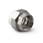Муфта разъемная 20x1/2' ВР полипропиленовая PPR американка, белая