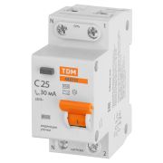 АВДТ 32 2P(1P+N) C25 30мА 4,5кА тип АС - Автоматический Выключатель Дифференциального тока TDM