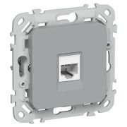 FLITE Розетка компьютерная RJ45 категория 5Е UTP РК5е-1-0-ФлС серый IEK