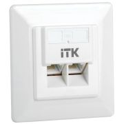 Розетка информационная внутренняя RJ45 кат. 5Е UTP 2 порта