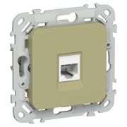 FLITE Розетка компьютерная RJ45 категория 5Е UTP РК5е-1-0-ФлО оливковый IEK