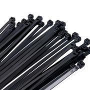 Стяжка кабельная (Хомут) 7,6x400-100BL PA6.6 черная (100 шт/уп) Jazzway