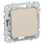 FLITE Выключатель 1-клавишный проходной 10А ВС61-1-0-ФлЛ льняной IEK