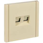 FORTE&PIANO Розетка компьютерная двойная RJ45 кат.5E FP433 ваниль IEK
