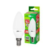 Лампа светодиодная LED 5Вт E14 400Лм белый матовая свеча 230V/50Hz ECO