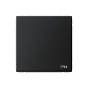 ARTGALLERY 1-клавишный ПЕРЕКЛЮЧАТЕЛЬ IP44, 10АХ,  механизм, быстрозажимные клеммы, КАРБОН