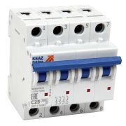Выключатель автоматический четырехполюсный 10А C 6кА AC OptiDin BM63-4C10-УХЛ3