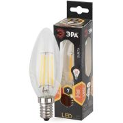 Лампа светодиодная декоративная LED 7 Вт 910Лм 2700К свеча, филамент теплый E14 230В F-LED B35-7W-827-E14