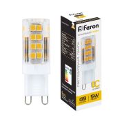 Лампа светодиодная LED 5вт 230в G9 теплый капсульная